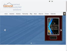 Tablet Screenshot of everestcrm.com